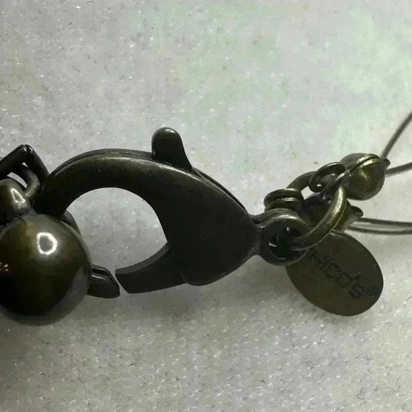 Chico’s turquoise and orange statement necklace - Picture 3 of 3